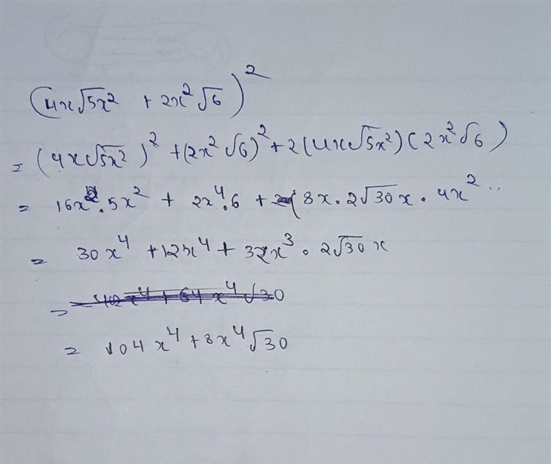 What is the following product? Assume x>0 4x 5x2 + 2x2 6^2-example-1