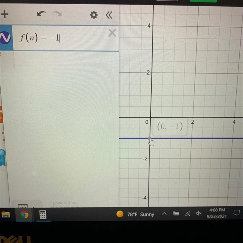 4. f(n) = -1 What is the answer to this please anyone help me with this one-example-1