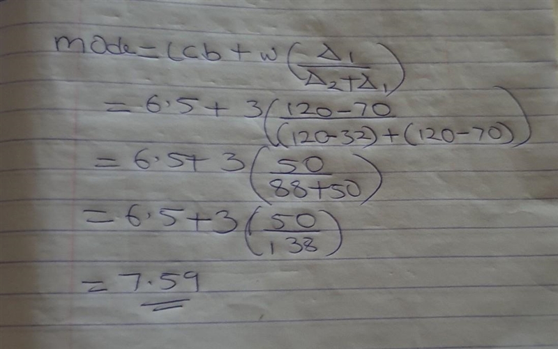 Find mode. Mathematics ClassX ​-example-1