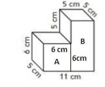 SHORT ANSWER: What is the volume of the irregular shaped prism? Explain how you found-example-1