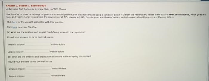 Generate a sampling distribution of sample means using a sample of size from the YearlySalary-example-1