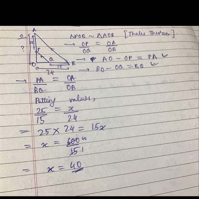 Solve for the missing side. ( show ur work)-example-1