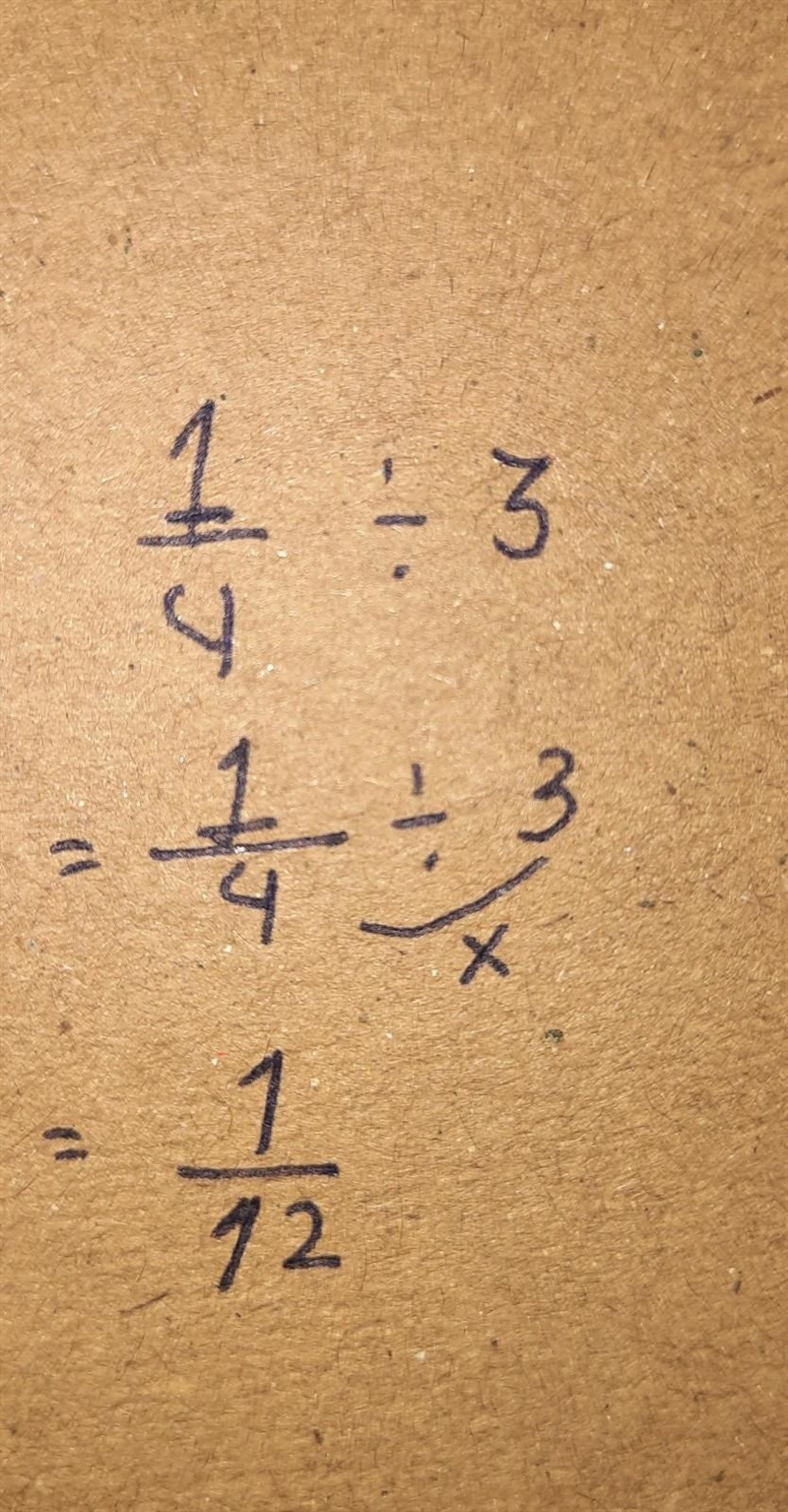 Use this area model to find One-fourth divided by 3. One-fourth divided by 3 = .-example-1