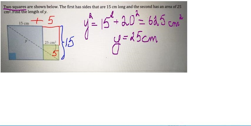 Find the length of y-example-1