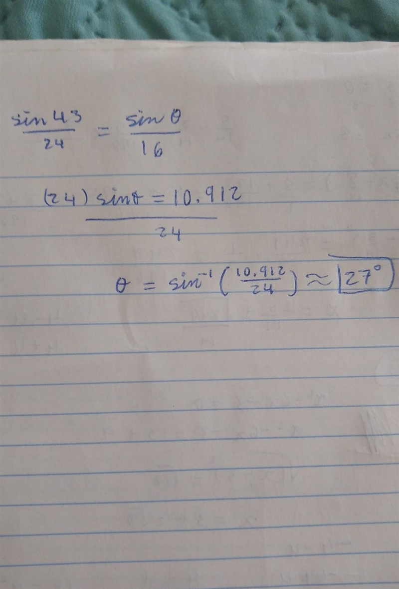 Use the Law of Sines. Find the indicated measure to the nearest tenth In ADEF, mZF-example-1