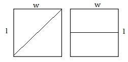 Brandon Brandon Drew the two congruent squares shown he divided one square into 2 congruent-example-1