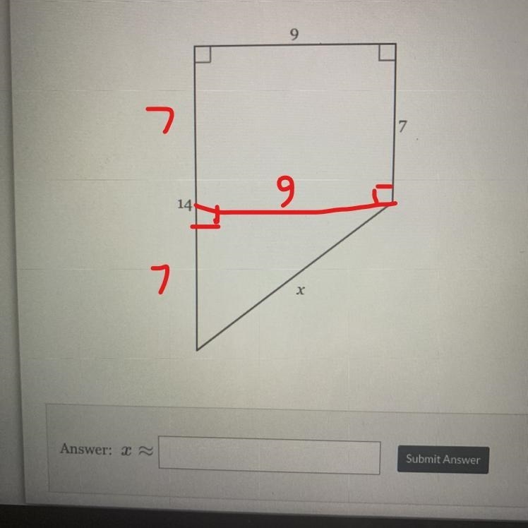 Solve X for the nearest tenth.-example-1