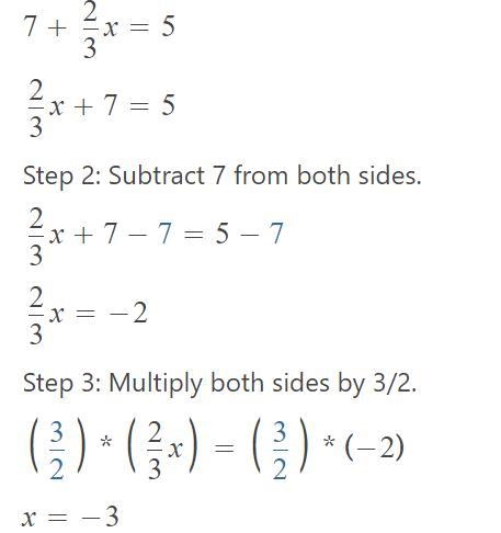 Solve the following: a) 3x+4/2 = 9.5 b) 7+2x/3= 5​-example-2