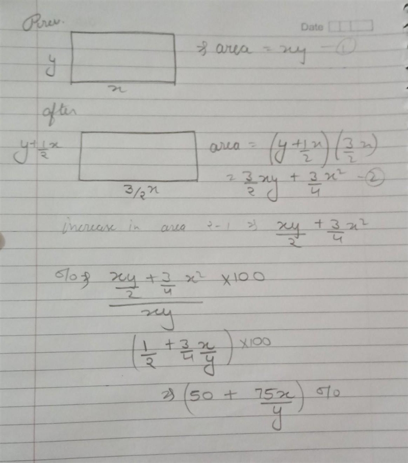 By what percent would the area of the rectangle change if the width of the rectangle-example-1