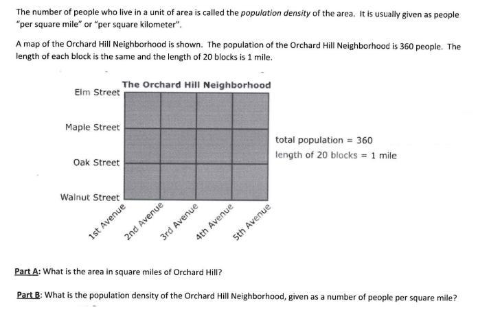 A map of the Orchid Hill Neighborhood is shown. The population of Orchid Hill Neighborhood-example-1