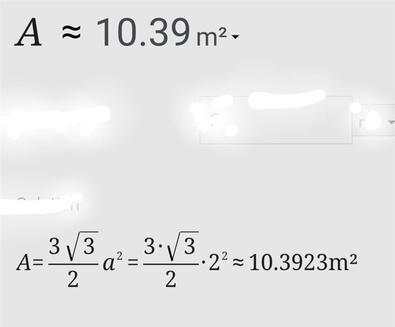 Find the area of a regular hexagon with side length of 2 m. Round your answer to the-example-1