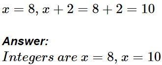 Please answer fast!!!!!! The sum of the reciprocals of two consecutive even integers-example-2