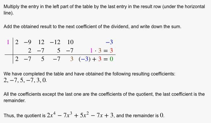 Find the zeros (roots) of the following equations. f(x) = 2x^5-9x^4+12x^3-12x+10x-example-2