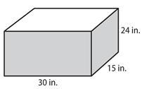 Marcy wants to paint the sides of the wooden storage chest shown below gray except-example-1