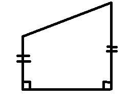 A quadrilateral has only 2 right angles and 1 pair of parallel sides. What is the-example-1