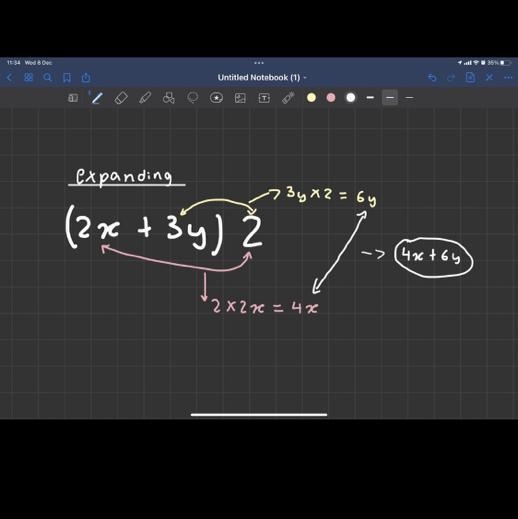 Evaluate (2x+3y)2 solve​-example-1