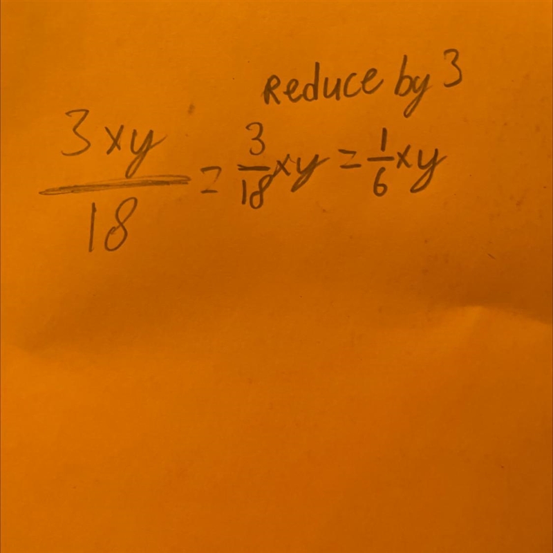 3xy divide 18 , x= Y=-example-1