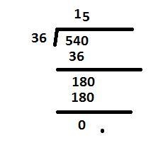 540÷36 show the paper ​-example-1