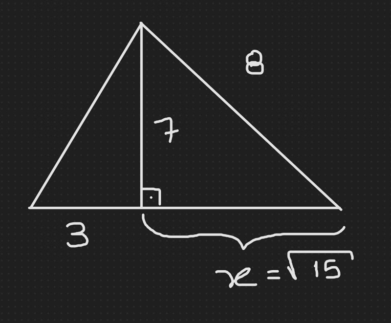 Find the area of the triangle-example-1