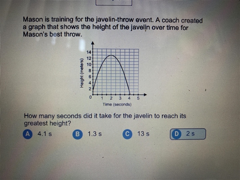 Mason is training for the javelin-throw event. A coach created a graph that shows-example-1