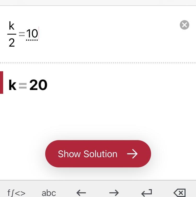 Which value of k makes the equation k\2 =10-example-1