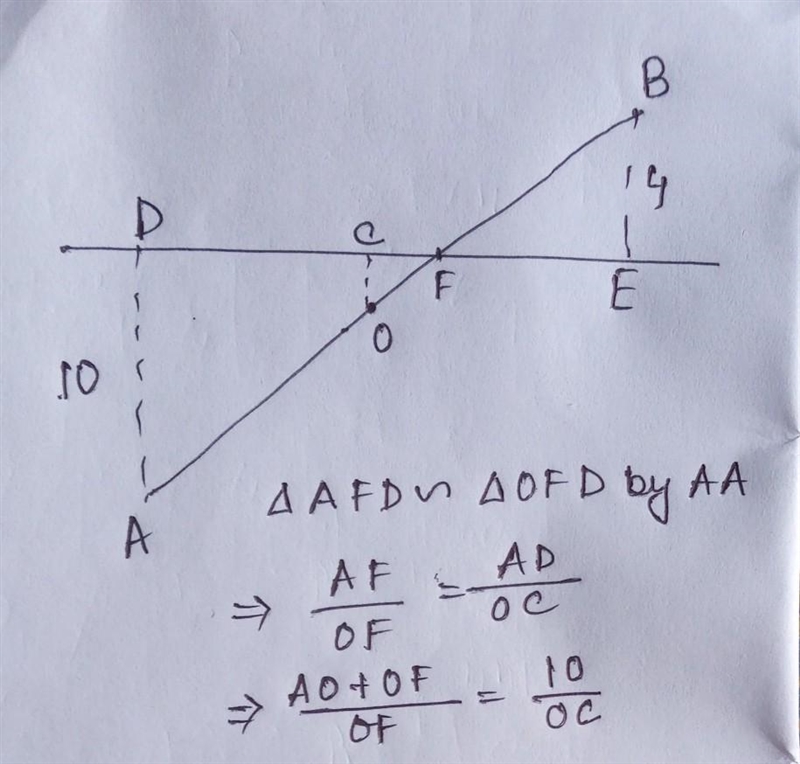 HELPP!!!! 30 POINTS!!! Points A and B are on the different sides on line l, the distance-example-1