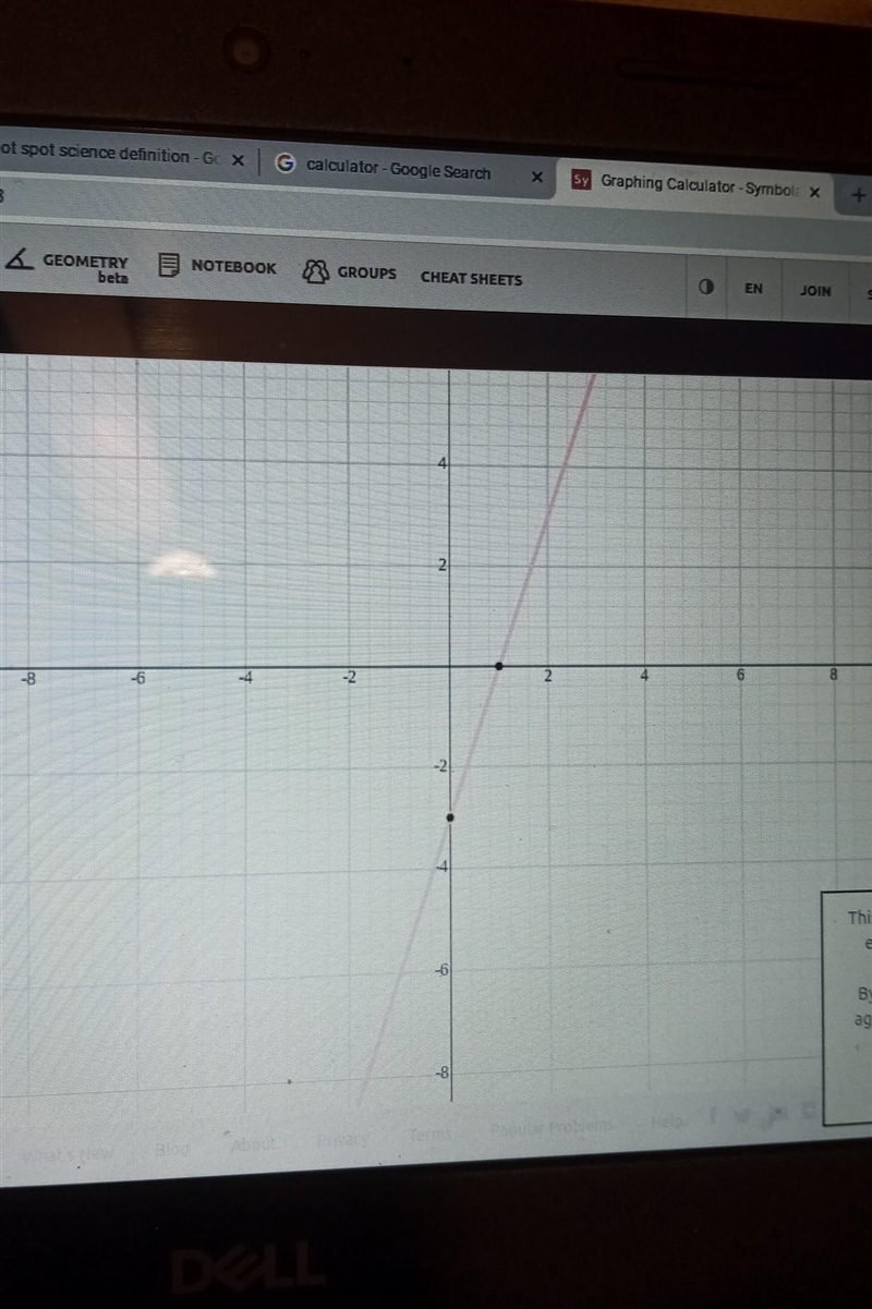 I will give brainlits and start pls help Graph the equation y = 3x - 3 using slope-example-1