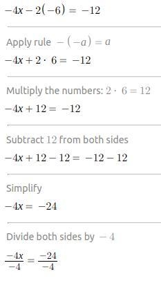 -4x -2(-6)=-12 pls help me-example-1