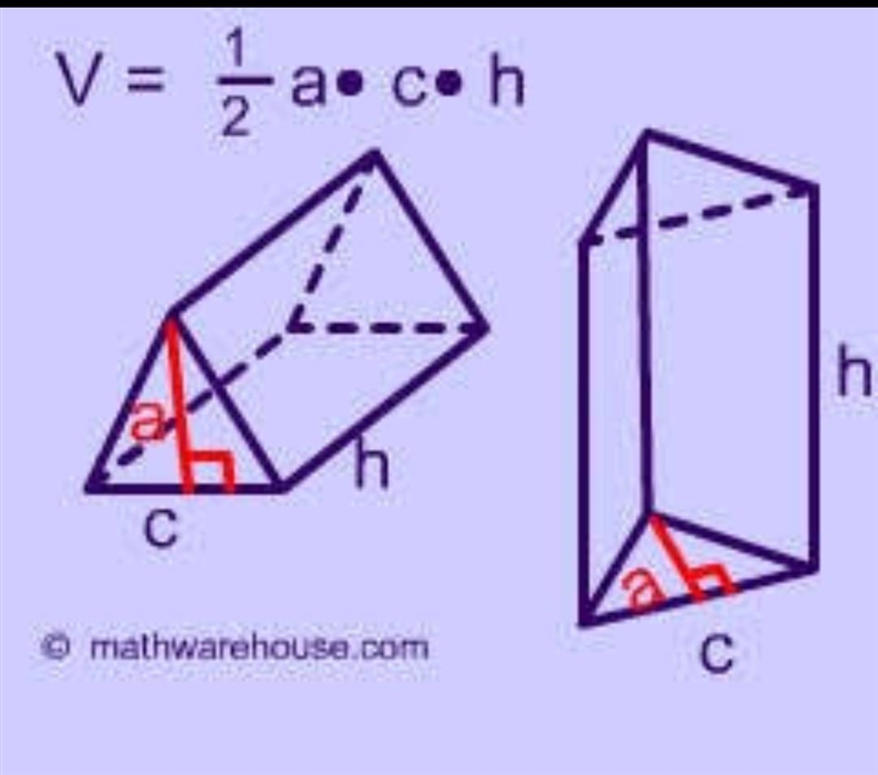 Find the volume of the triangular prism. thank you-example-1