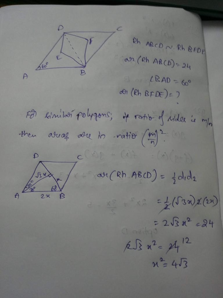 The area of the rhombus is 52 m2 What is the base of the rhombus?-example-1