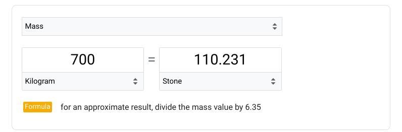 The stone, an English unit of weight, is equal to 14 pounds. A kilogram is approximately-example-1