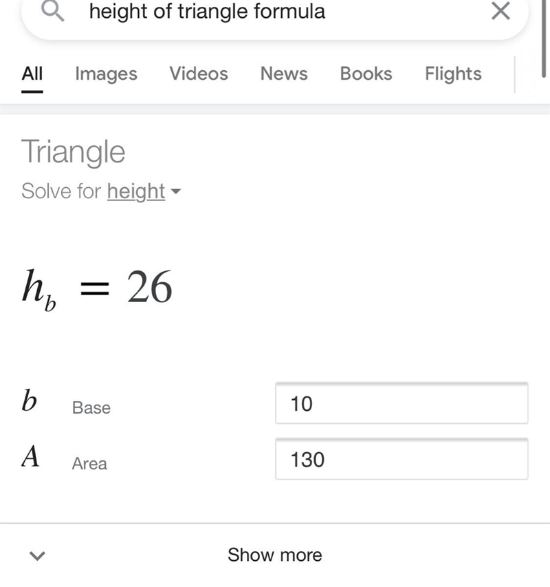 Find the area of the isosceles triangle. 13 cm is the side length 10 cm is the base-example-1