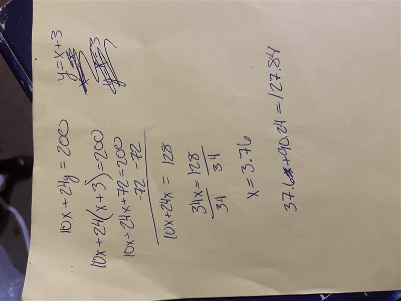 10x+24y=200 y=x+3 Pleas help me-example-1