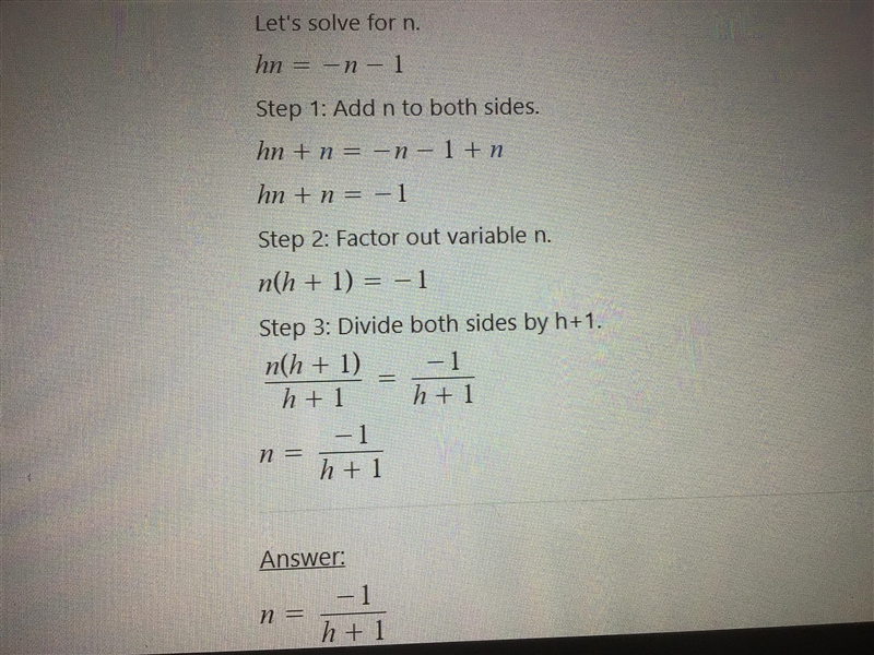 G(n) = 1 + 3 h(n) = -n -1 Find: (g/h)(-5)-example-4