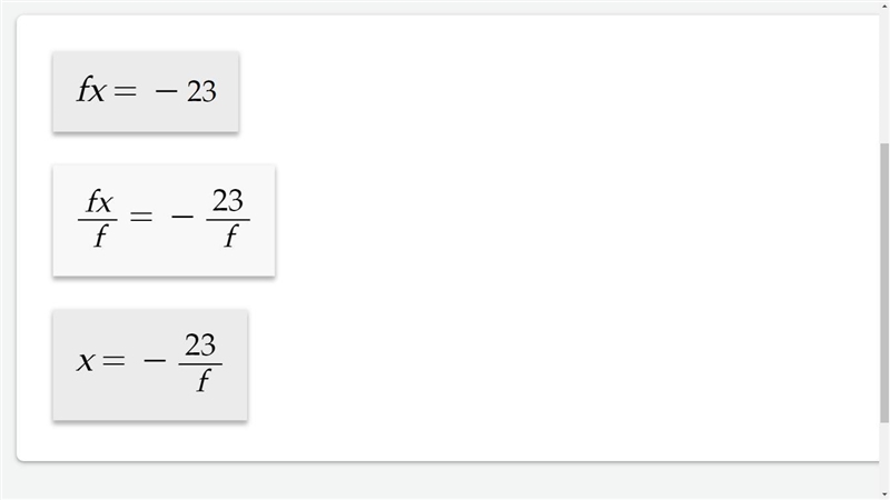 If f(x)=-23, find x.-example-1