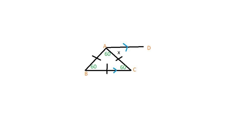 X=60 give reasons for your answer-example-1