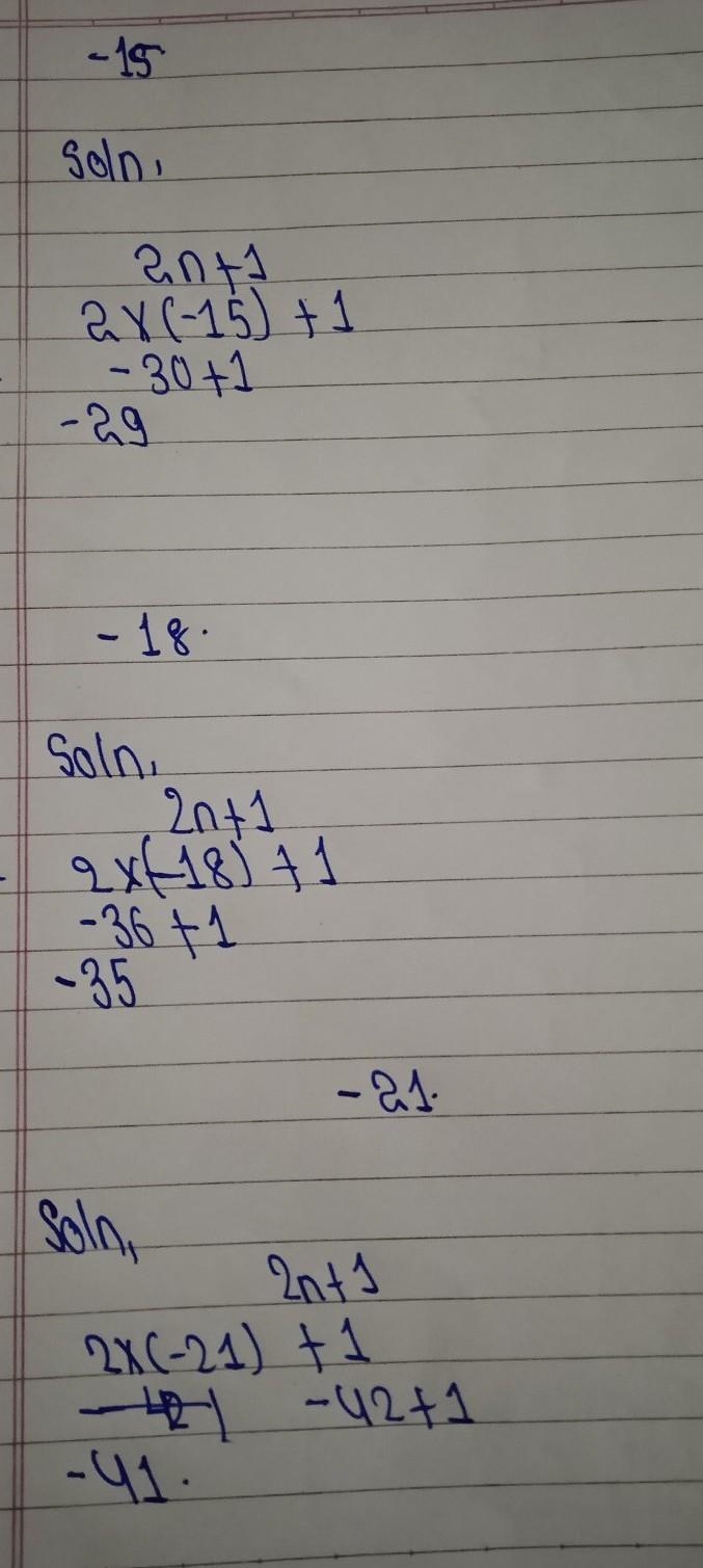 Find nth term of -15,-18,-21.....-example-1