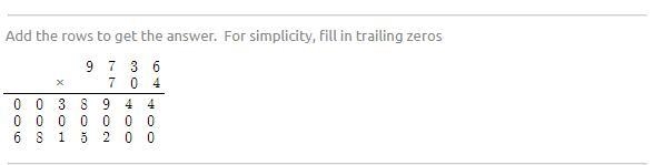 What is 9736 multiplied by 704-example-1