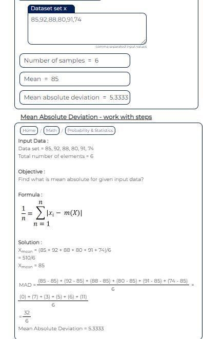 Find the absolute value of each deviation from the mean-example-1