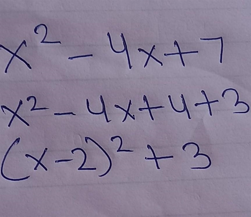 Write x² + 4x +5 in the form (x + a)² +b where a and b are integers.​-example-1