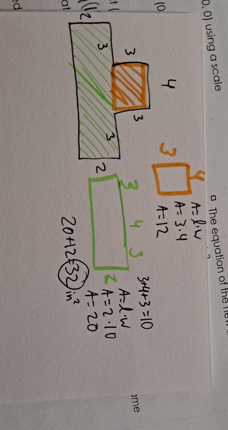 Find the area of the figure. Sides meet at right angles. No links please :)-example-1