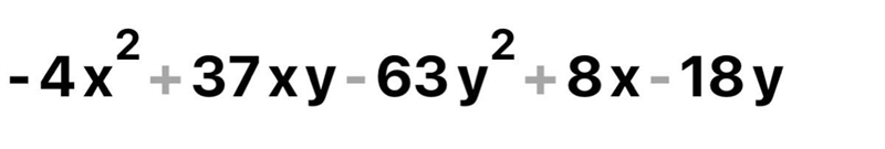 Find the sum between (-x + 7y + 2z) and (4x – 9y).-example-1