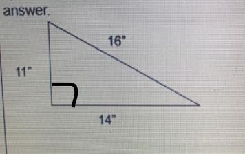 Is this a right triangle??? Show work-example-1