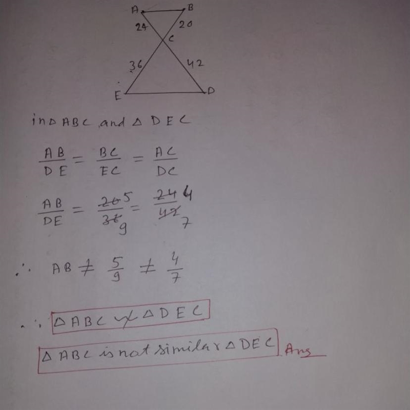 A. AA B. SSS C. SAS D. Not Similar​-example-1