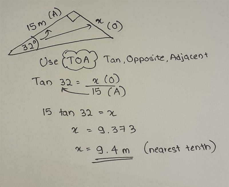 Find the missing side. Round your answer to the nearest tenth. PLEASE HURRY!!-example-1