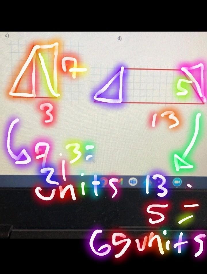 Find the area of these shapes AND explain your method Can some one help me :((-example-1