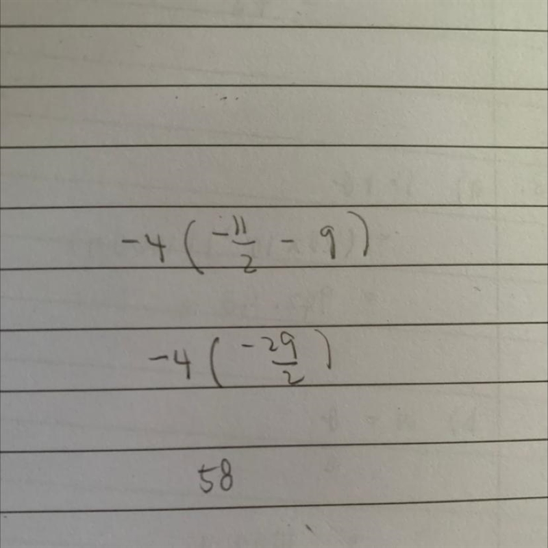 What is -4(-1 1/2 - 9) explain-example-1