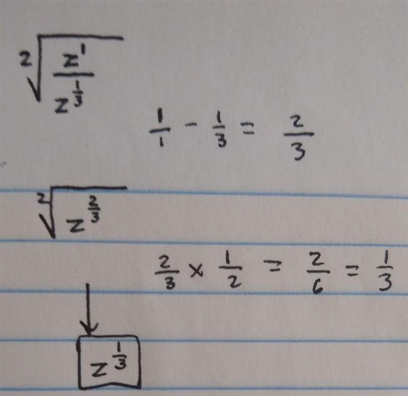 Rewrite the expression in the picture in the form z^n.-example-1