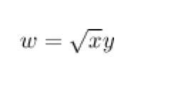 If log w = (1/2) log x + log y, then w= ?-example-1