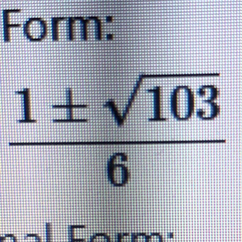 Solve the eqaution with the quadratic formula 6m^2 - 2m - 25 = -8-example-1